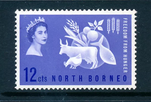 North Borneo 1963 Freedom From Hunger  Mnh