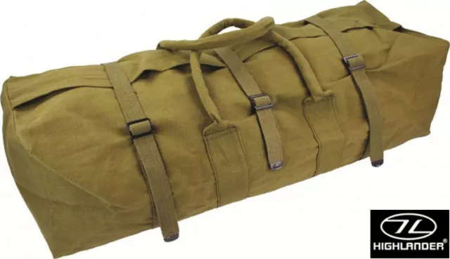 Combat Military Army Rope Handle Canvas Tool Equipment Kit Bag Surplus Green New