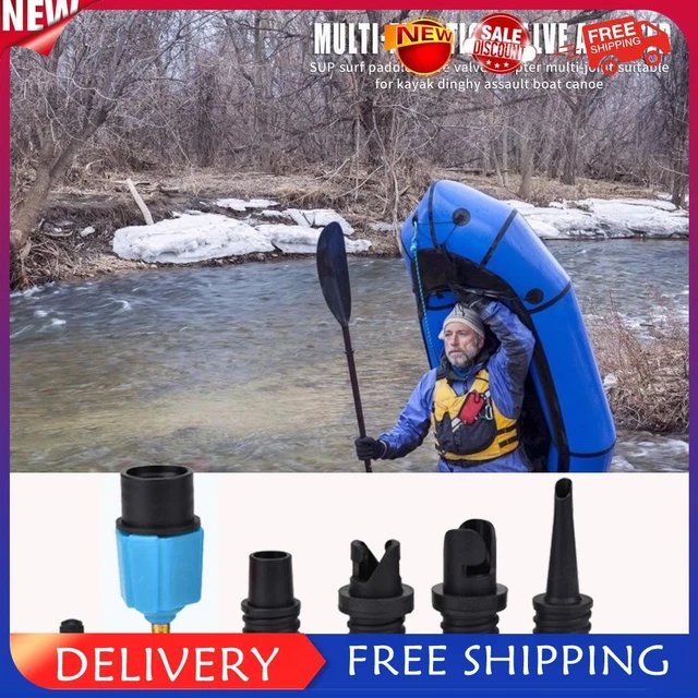 Rubber Boat Air Valve Adapter Paddle Board Canoe Kayak Air Valve Pump Converter