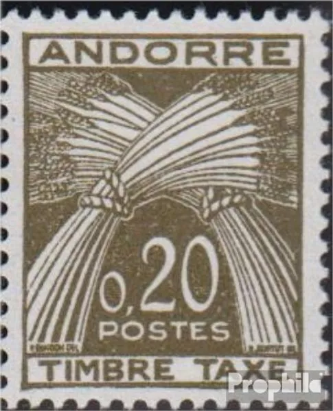 Briefmarken Andorra - Französische Post 1961 Mi P44 postfrisch