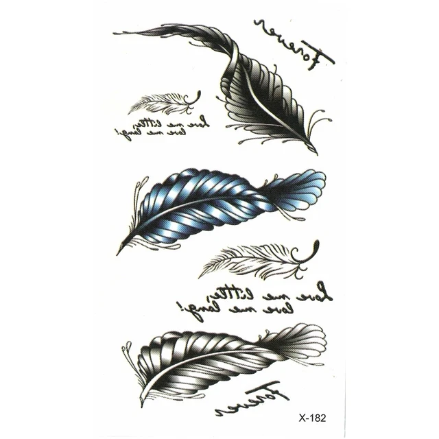 Temporäre Tattoos Wolf & Federn Design – Wasserfeste Klebetattoos Für Festival, Party, Strand | Einfach Anzuwenden, Hautschonend