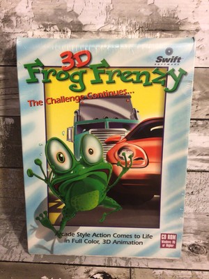 3D Frog Frenzy Challenge Continues PC CD-ROM Animation Swift New Sealed Box