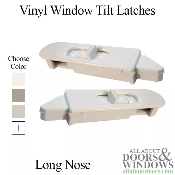Tilt Latch, Single or Double Hung Vinyl Window, Large Nose, Right Hand - White