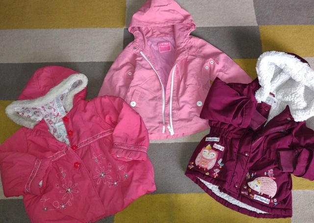 Pacchetto di 3 cappotti bambine 18-24 mesi ottime condizioni
