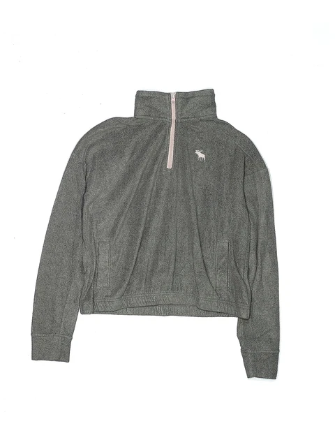 Abercrombie Girls Gray Fleece Jacket 13