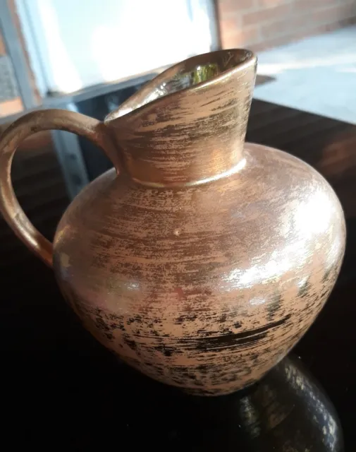 Stangl Pottery Pitcher Urn Vase 4060 Vintage Antique Gold