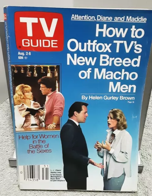 Tv Guide Aug 1986 Cybill Shepherd Bruce Willis Shelley Long No Label £7 ...