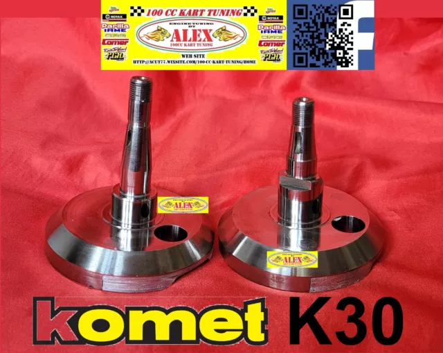 Original Komet K30 (135 cc) crankshaft halves