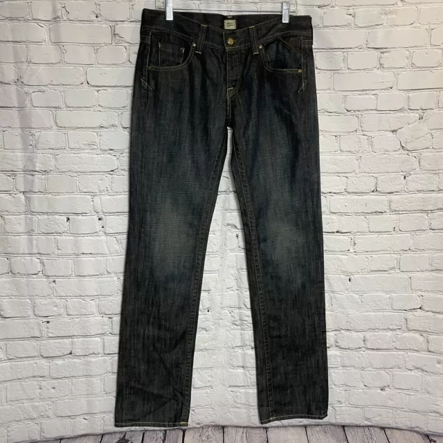 New Brown Label for Modern America Straight Leg Blue Jeans Made In USA Size 30