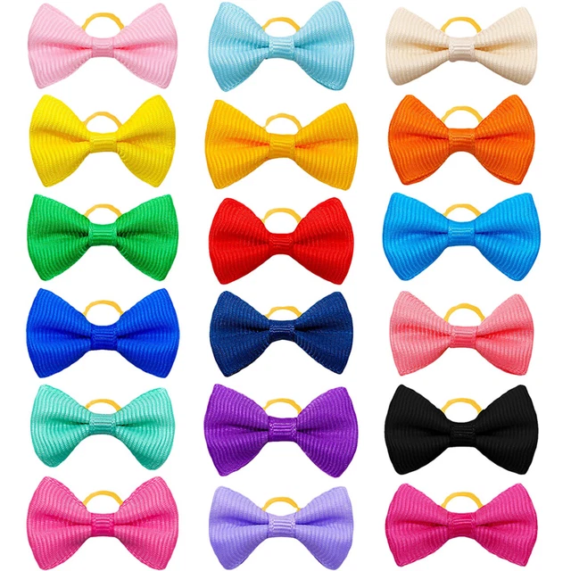 Accesorios de flores para cabeza de mascota accesorios para cabello para cachorro tela para arcos de aseo