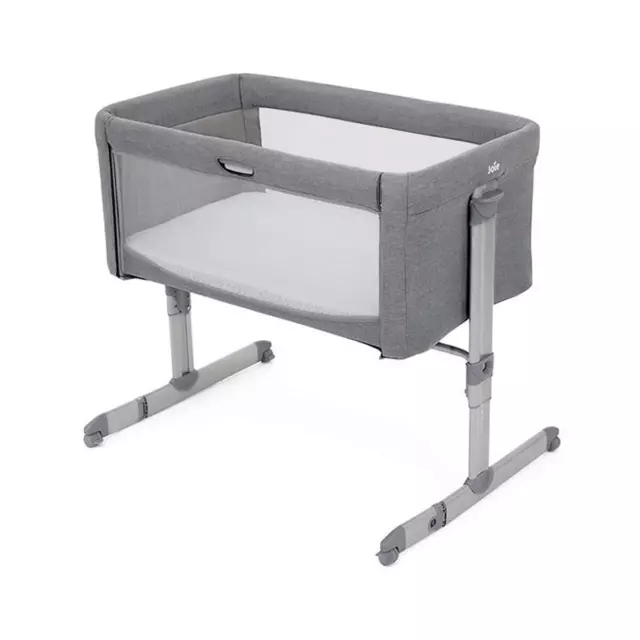 Joie Roomie Baby Beistellbett Babybett inkl. Transporttasche Flannel Grau B-WARE