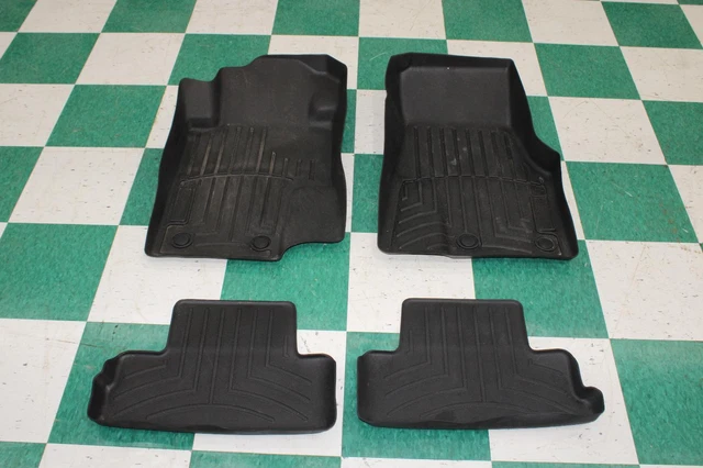 10-14 Mustang All Weather Black Rubber Front Rear Set Floor Mats OEM Factory