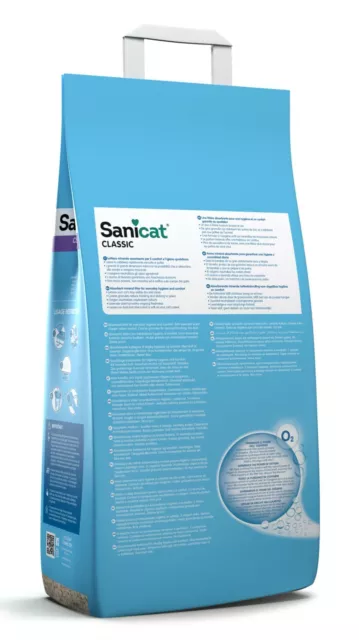 Literie Pour Chats Sanicat Classique Lavande 10 Lt Sépiolite Silicium Inodore 2