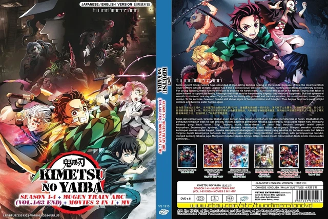 ANIME DVD~ENGLISH DUB~DEMON Slayer/Kimetsu No Yaiba Season 1-4(1-63End