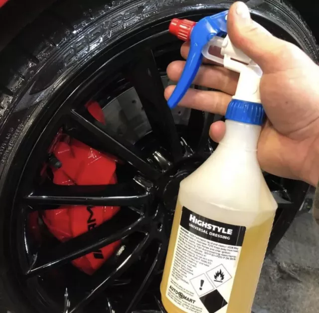 AUTOSMART HIGH STYLE TYRE SHINE SILICONE UNIVERSAL DRESSING - 600ml SPRAY BOTTLE