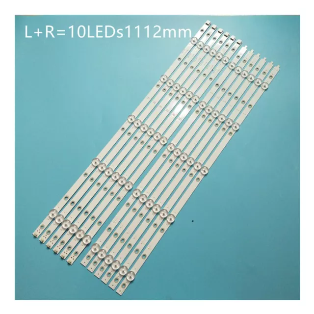 LED-Streifen(12) für Philips 55" 55PUS6703 55PUS7303 55PUS7503 55PUS6162 LB55073