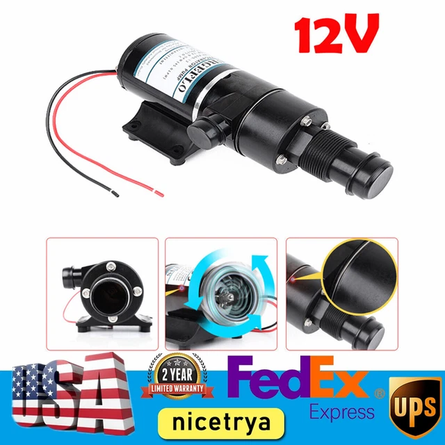 45LPM 12GPM 12V Water Pump Macerator Sanitation Waste Toilet-RV Marine Boat NEW!