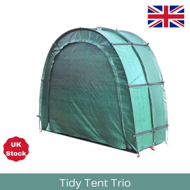 Bike Storage Tent TidyTent TRIO extra strong triple arch modular shed system