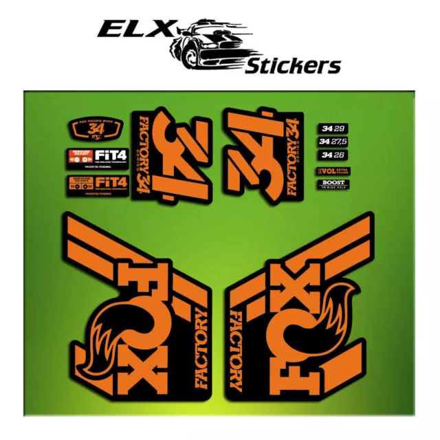 Adesivi Forcella Fork Stickers Fox 34 2018 Elx76 Aufkleber Autocollant