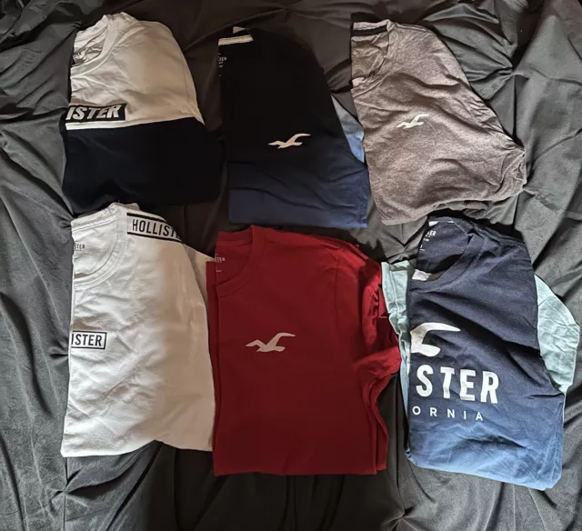 Men’s Hollister 6 x T-Shirt Bundle/ Joblot -  X Small