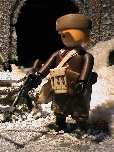 PLAYMOBIL CUSTOM WW2 capitaine Wehrmacht allemand hauptmann soldat