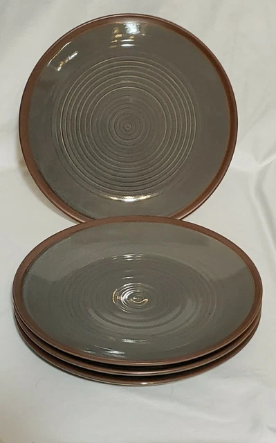 BRAND NEW!! Set of 4 Food Network Colby 11 1/4 Inch Dinner Plates Stoneware