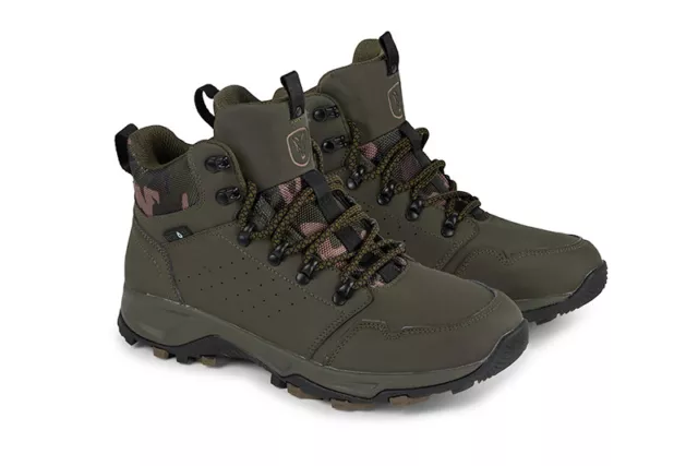 FOX NEU Khaki Camouflage Stiefel - Robuster wasserdichter Stiefel - Karpfenangeln