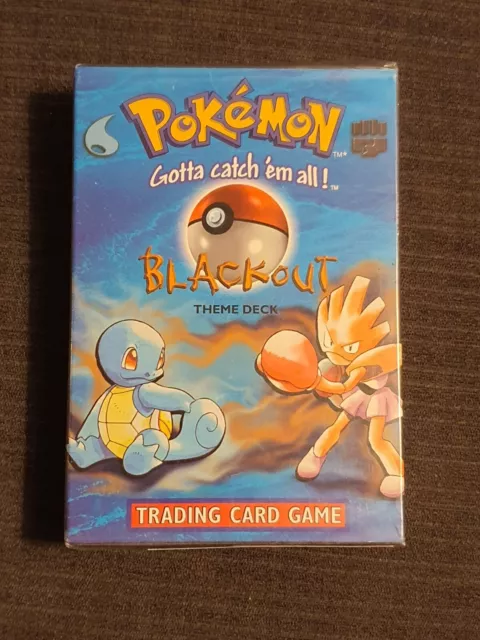 Pokemon Base Set BLACKOUT Unlimited Theme Deck,  Edition, 1999-2000, SEALED.