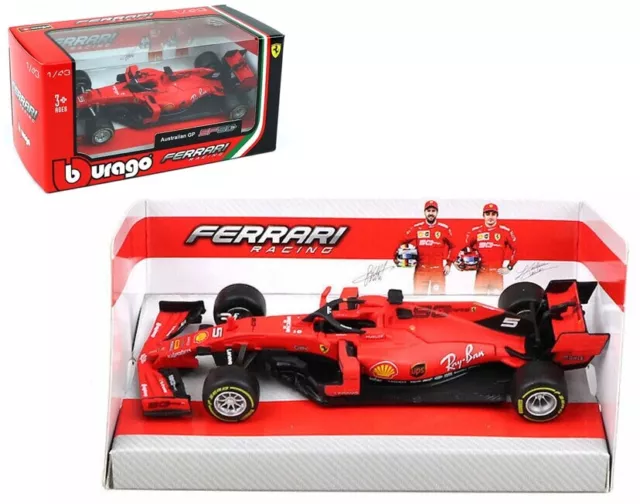 Bburago Ferrari SF90 Australian GP 2019 - Sebastian Vettel 1/43 Scale