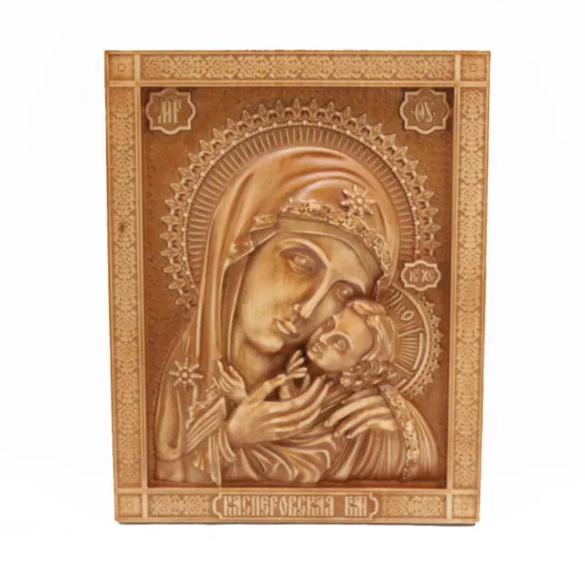 Kasperovskaya Icon of the Mother of God Wooden Religious Carving Orthodox 11.81"