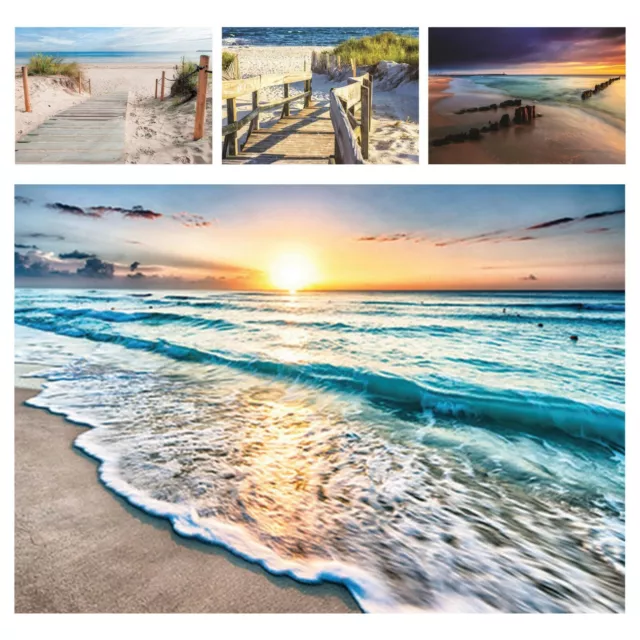 Vlies Fototapete Sonnenuntergang Nordsee Strand Meer Sand Wohnzimmer Dünen XXL