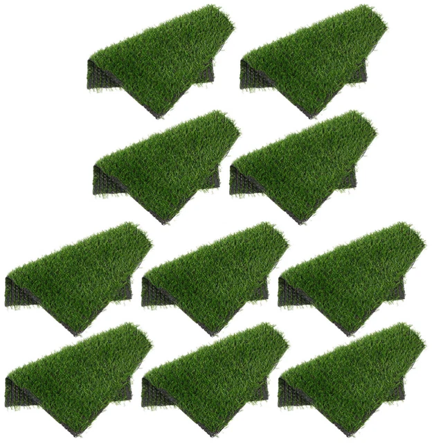 10 Pcs Chicken Laying Mat Plastic Synthetic Turf Poultry Nesting Pads