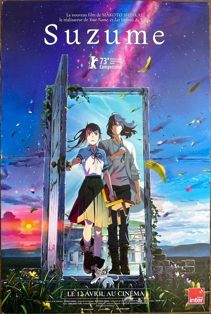 Affiche Cinéma SUZUME 40x60cm Poster Makoto Shinkai / Makoto Shinkai NO TOJIMARI