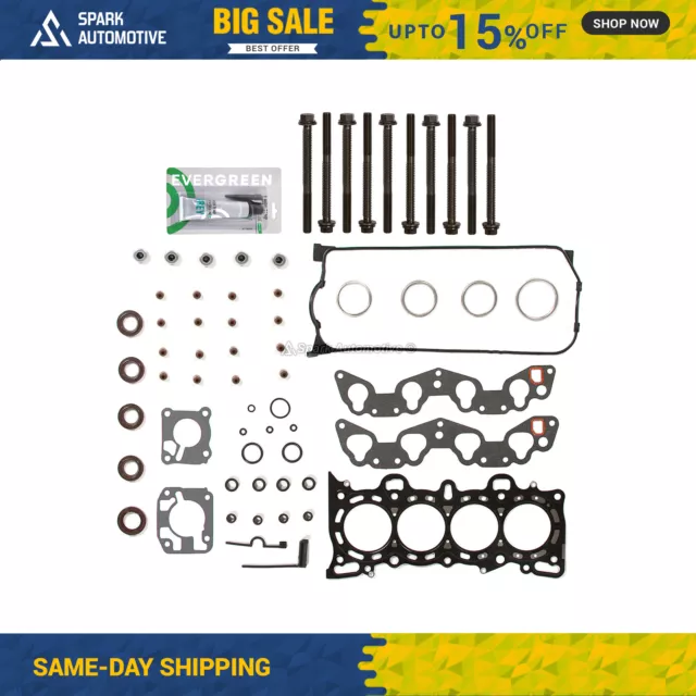 MLS Head Gasket Bolts Set Fit 92-95 Honda Civic 1.6L D16Z6