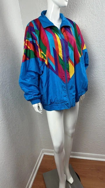 Vintage Laura Katherine Windbreaker Jacket 80s Nylon Size 20W