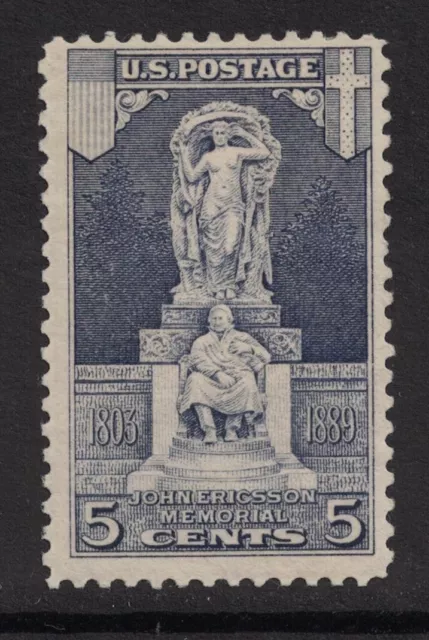 Scott 628- Mh- 5c John Ericsson Mémorial La 1927- Inutilisé Mint Tampon