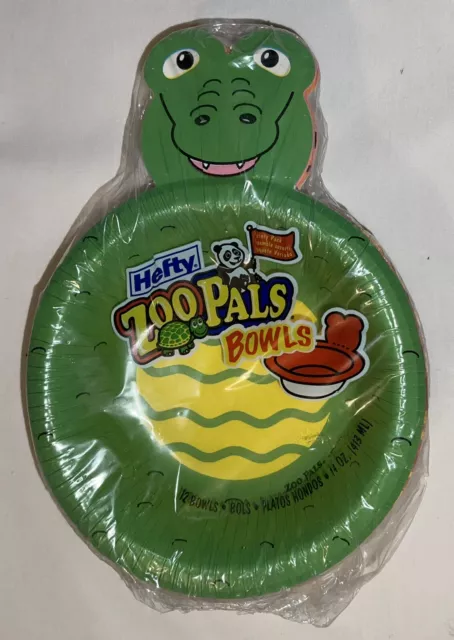 Hefty ZOO PALS Plates Bowls Cups Mixed Lot 2003/2004 56 PC's