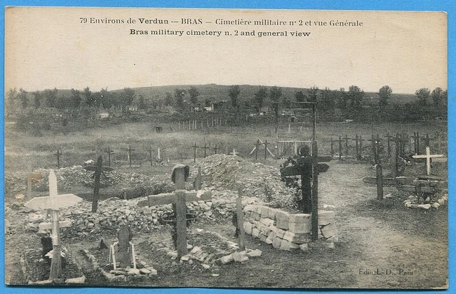CPA: Verdun Surroundings - Arm - Military Cemetery No. 2 and General View