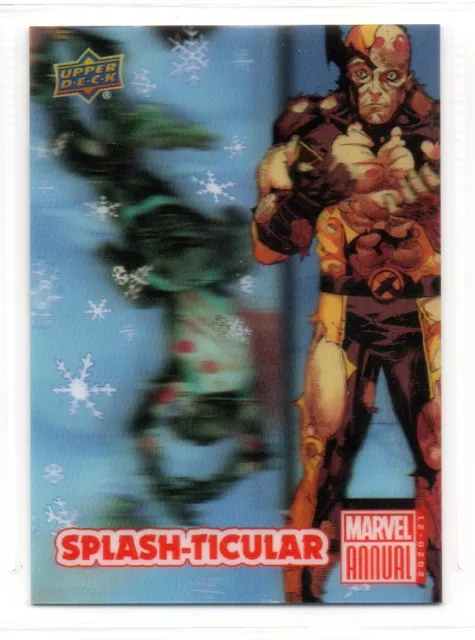 Marvel Annual 2020-21 (UD 2022) SPLASH-TICULAR Insert Card S18 WOLVERINE #1 SP