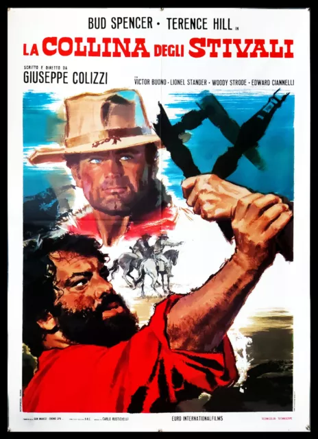 1970 * Manifesto 2F Cinema "La Collina degli Stivali - Bud Spencer, Terence Hill