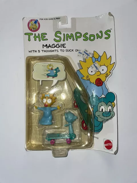 THE SIMPSONS FIGURE Maggie Simpson - Rare 1990 Boxed - Mattel $60.00 ...