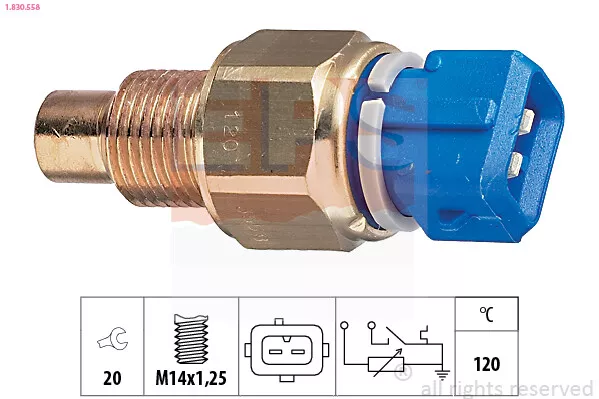 EPS 1.830.558 sensor, coolant temperature for Citroën Fiat Peugeot rover