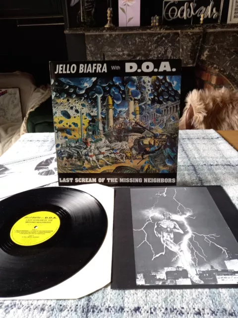 Vinyl LP JELLO BIAFRA DOA LAST SCREAM OF THE MISSING NEIGHBORS 1989 VIRUS 78 EX
