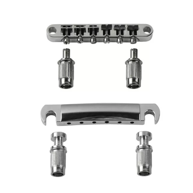 Chrome LP Style Guitar Bridge or Tailpiece Tune-o-matic & Studs for LP SG Guitar