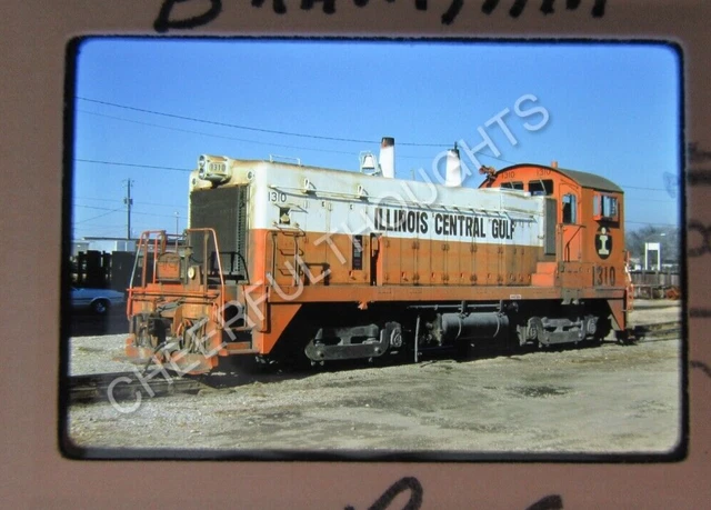 Original  '77 Kodachrome Slide ICG Illinois Central Gulf 1310 SW1300     37R42