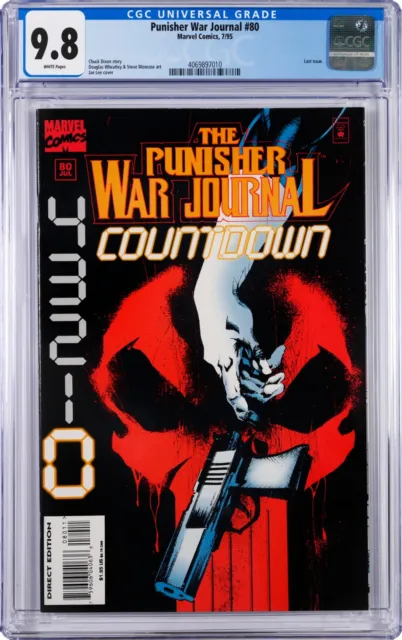 Punisher War Journal #80 CGC 9.8 (Jul 1995, Marvel) Jae Lee Cover, Last Issue