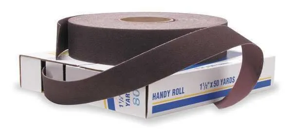 MERIT Abrasive Roll, 1" W x 150 ft.L, 320G, Cloth 08834191522