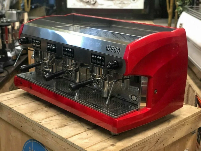 Wega Polaris 3 Gruppi Rossa Macchina Caffe' Espresso Caffe' Commerciale... 3