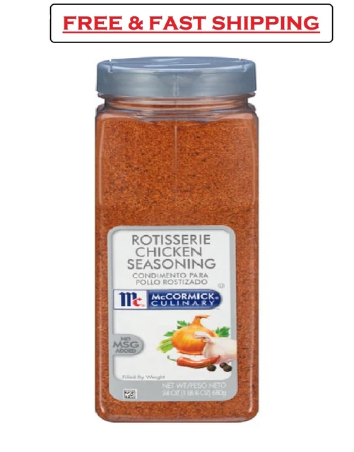 MCCORMICK CULINARY ROTISSERIE Chicken Seasoning 24 Oz Spice Supreme