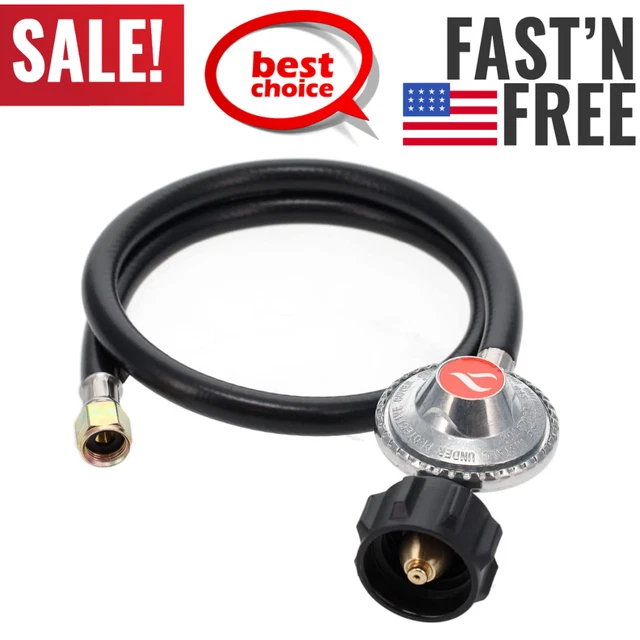 PROPANE REGULATOR GAS Hose Tank LPG Low Pressure BBQ Grill Burner Fire